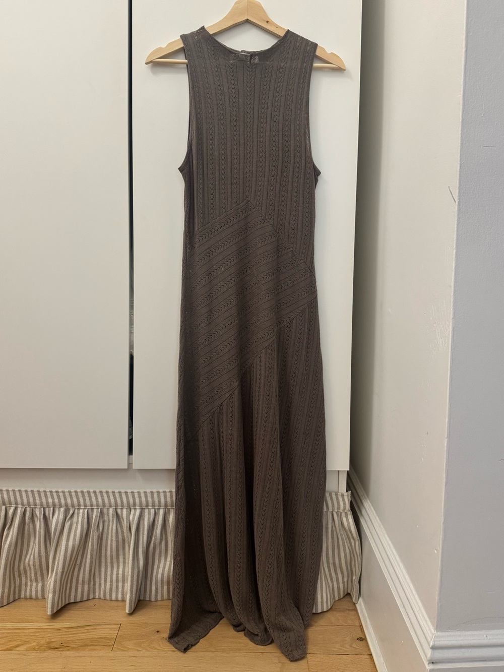 Zara Taupe Sleeveless Knit Maxi Dress - Picture 5 of 6